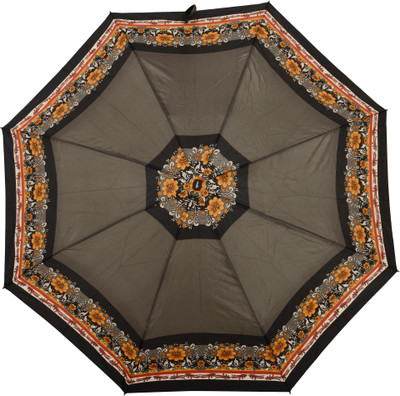 

Viceberg Compact Designer Umbrella with Flames Print (Full Automa) Umbrella(Multicolor)