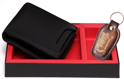

Elligator Men Black Artificial Leather Wallet(6 Card Slots)