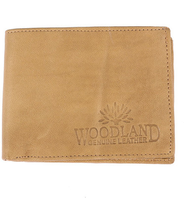 

Glawen Men Khaki Genuine Leather Wallet(4 Card Slots)