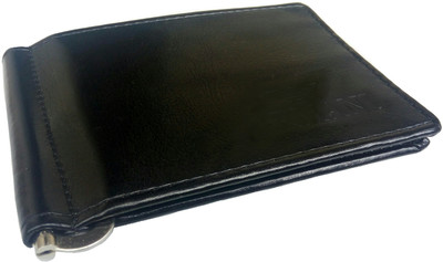 

Justclickfashion Men Black Genuine Leather Money Clip(6 Card Slots)