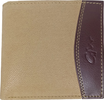 

Gentleman Boys Beige, Brown Artificial Leather Wallet(7 Card Slots)