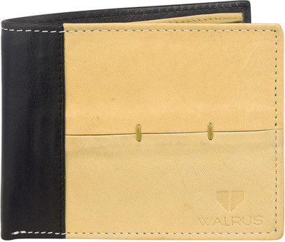 Walrus Men Multicolor Genuine Leather Wallet(8 Card Slots)