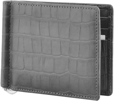 

MANDAVA Men Black Genuine Leather Money Clip(6 Card Slots)