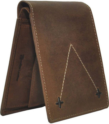 

Accezory Men Brown Genuine Leather Wallet(4 Card Slots)