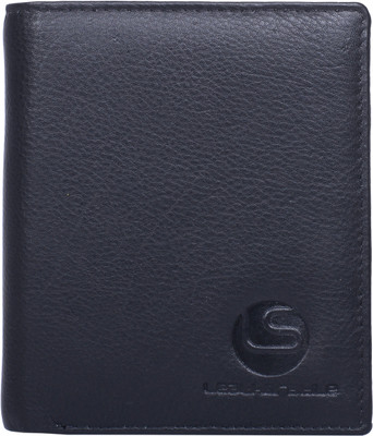 

LEATHERSTILE Men Black Genuine Leather Wallet(6 Card Slots)
