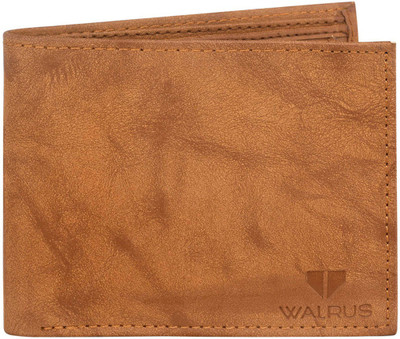 

Walrus Men Brown Genuine Leather Wallet(4 Card Slots)