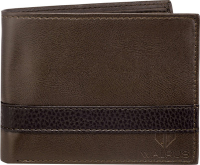 

Walrus Men Brown Genuine Leather Wallet(5 Card Slots)