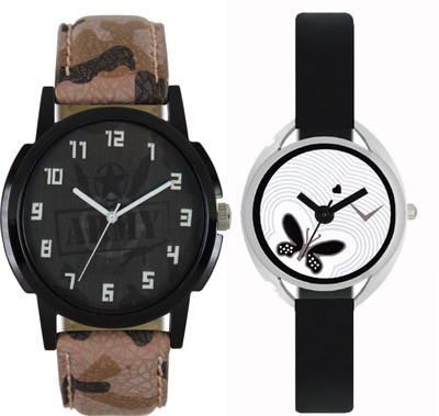 

SRK ENTERPRISE Couple Wrist Watch With Stylish And Designer Printed Dial Fast Selling L_V021 Watch - For Men & Women