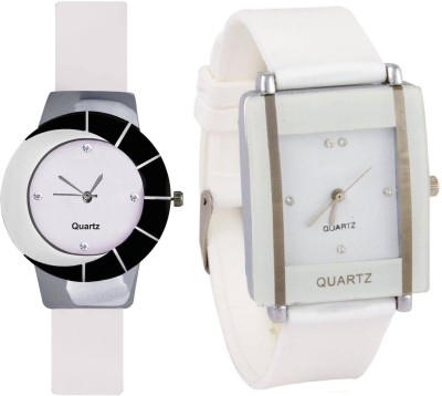 KNACK Black white different design beautiful with White square shape simple and professional women Watch  - For Girls   Watches  (KNACK)