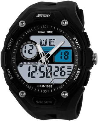 

Skmei Dual Time Multi-Funcitonal Analog Digital Wrist Watch Watch - For Men