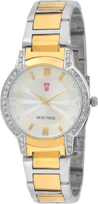 Swiss Trend ST2278 Crystal Studded Elegant Watch  - For Women   Watches  (Swiss Trend)