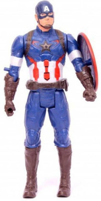 

Tipi Tipi Tap Captain America Avengers Action Figure Toy with movable parts- 16 cm(Multicolor)