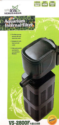 

Venus Aqua VS-2800 Power Aquarium Filter(Mechanical Filtration for Salt Water and Fresh Water)