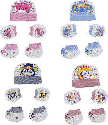 

Aarushi Baby Mittens Booties Cap Combo Set(Multicolor)
