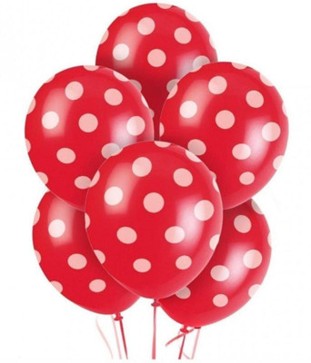 

Shop Online Printed Red Polka Dot Balloons ( Pack of 10) Balloon(Red, Pack of 10)
