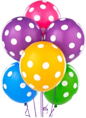 

Shop Online Printed Mix Polka Dot Balloons ( pack of 100 ) Balloon(Multicolor, Pack of 100)