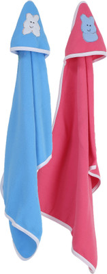 

First Trend Cartoon  Hooded Baby Blanket(Polyester, Pink, Blue, Blue;pink