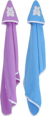 

First Trend Cartoon  Hooded Baby Blanket(Polyester, Blue, Purple