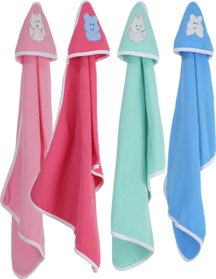 

First Trend Cartoon  Hooded Baby Blanket(Polyester, babypink, Pink, seaGreen, Blue, Blue;pink;babypink;seagreen