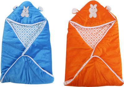 First Trend Checkered  Baby Sleep Sack(Polyester, Orange, Blue, Blue;orange