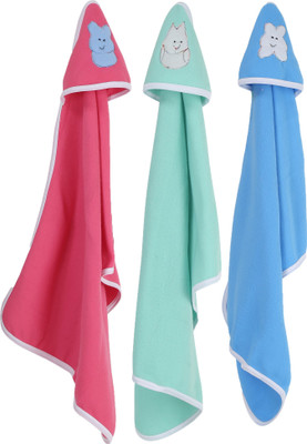 

First Trend Cartoon  Hooded Baby Blanket(Polyester, Pink, seaGreen, Blue, Blue;pink;seagreen