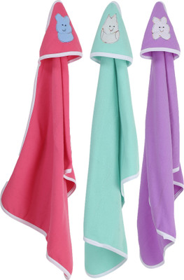 

First Trend Cartoon  Hooded Baby Blanket(Polyester, Pink, seaGreen, Purple, Pink;purple;seagreen