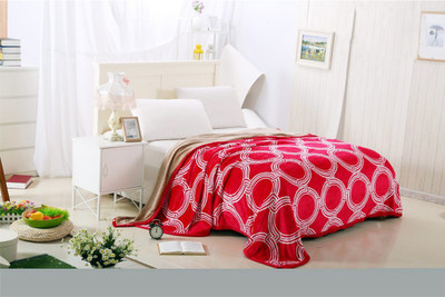 ShopyBucket Geometric Double AC Blanket(Microfiber, Multicolor)