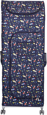 GoodStart Blue Folding Almirah Cotton Collapsible Wardrobe(Finish Color - Blue)