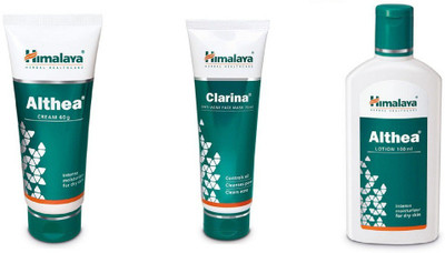 

Himalaya althea cream and lotion with clarina face wash set of 3(Set of 3)
