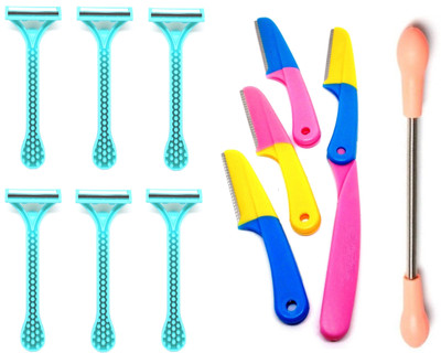 

Out Of Box Eyebrow Facial Underarms Hair Removal Epilator Razor(Set of 11)