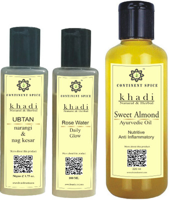 

Continent Spice KHADI NATURAL & HERBAL SKIN CARE COMBO 1- CS682005(Set of 3)