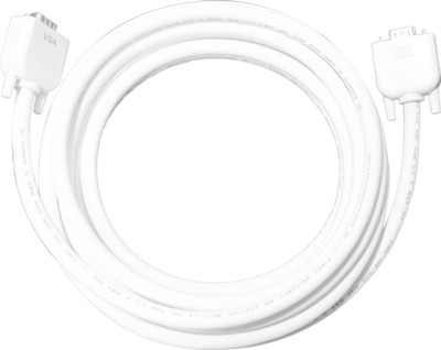 

MX 3242 VGA Cable(Compatible with HDTV, Computer, Laptop, Projector, Plasma, White, Gold), Gold;white