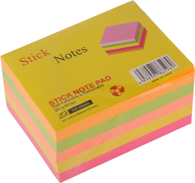 

Kabeer Art 5 Compartments Paper Sticky Notes(Multicolor)