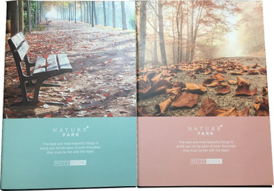 Goonj Creations A4 Notebook(Love Nature Notebook Series 1 ( set of 2 ), Blue , Pink, Pack of 2)