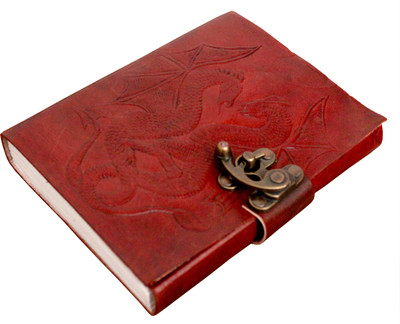 

Crafts A5 Diary(Embossed handmade leather diary, Brown)