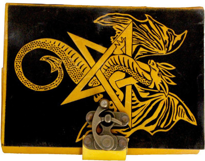 

Anshika International A5 Notebook(handmade, black & yellow)