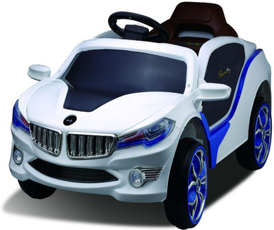 

bmw Car Battery Operated Ride On, White;brown