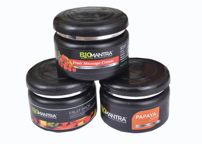 

Biomantra BIOMANTRA COMBO SET OF FRUIT FACIAL(250 g)