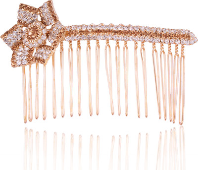 

AccessHer Wedding and Party Wear Bridal hair Accessories Hair Clip/Comb Pin/ Jooda Pin For Girls And Women Hair Pin(Gold)