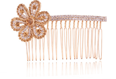 

AccessHer Wedding and Party Wear Bridal hair Accessories Hair Clip/Comb Pin/ Jooda Pin For Girls And Women Hair Pin(Gold)