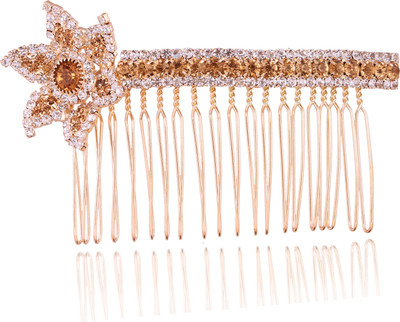 

AccessHer Wedding and Party Wear Bridal hair Accessories Hair Clip/Comb Pin/ Jooda Pin For Girls And Women Hair Pin(Gold)