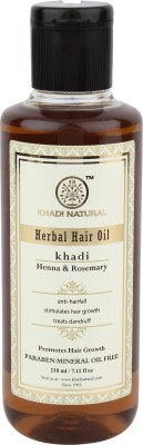 KHADI NATURAL Henna & Rosemary Hair Oil Pack of 2 Hair Oil(420 ml)