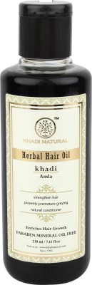 KHADI NATURAL Pure Amla Hair Oil Pack of 2 Hair Oil(420 ml)