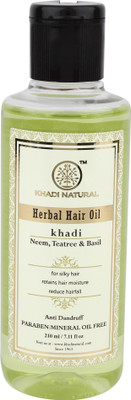 

Khadi Natural Neem Tea Tree & Basil Hair Oil Pack of 2 Hair Oil(420 ml)