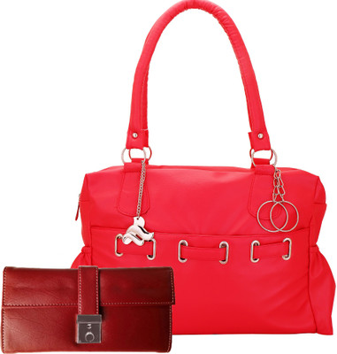 

Lady bar Shoulder Bag(Red)