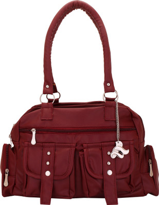 

Lady bar Shoulder Bag(Maroon)