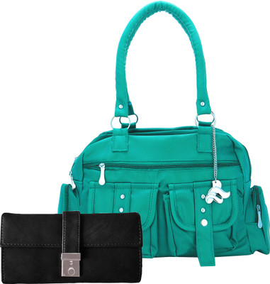 

Lady bar Shoulder Bag(Blue, Black), Black;blue