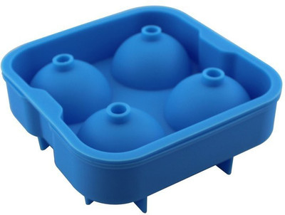 

VibeX ™ Sphere Mold - Makes Perfect 2.5 Inch Cube spheres Blue Silicone Ice Ball Maker(Pack of 1)
