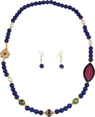 Pearlz Ocean Alloy Gold-plated Multicolor Jewellery Set(Pack of 1)