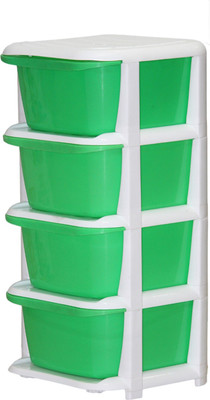 

ShopyBucket High Quality Long lasting Stroage Box Plastic Kitchen Rack(Green)
